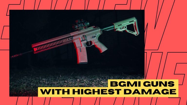 Top BGMI Guns With Highest Damage Rankings!